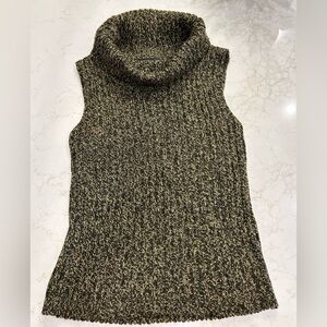 It's Our Time Black and Mustard Cowl Neck Sweater